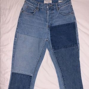 PacSun Patched Mom Jeans